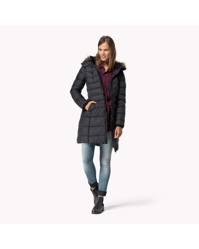 Tommy Hilfiger Maria Down Filled Coat in Black - Lyst