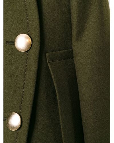 Sacai Luck Military-style Cape Coat in Green - Lyst