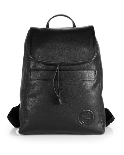 gucci backpack leather
