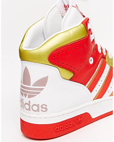 adidas Originals Instinct Og Hi-top Trainers B35298 in Red for Men | Lyst