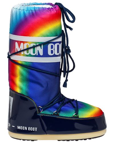 multi color moon boots