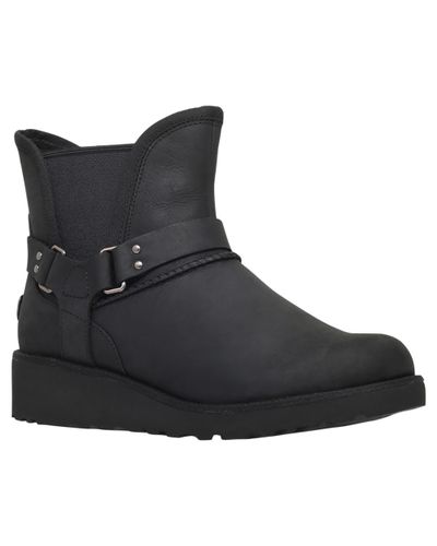 UGG Denim Glen Ankle Boots in Black | Lyst UK