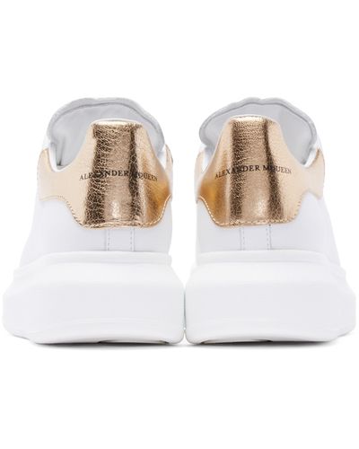 alexander mcqueen gold sneakers