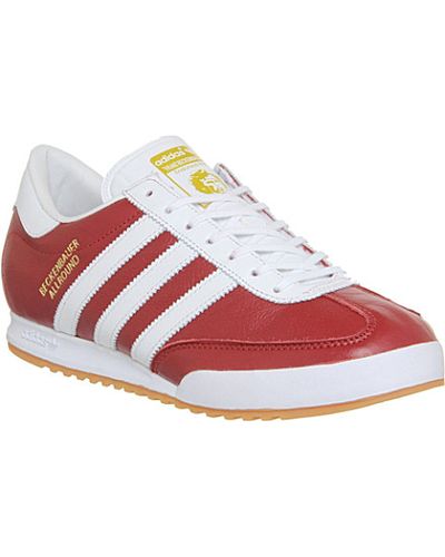adidas Beckenbauer Trainers - For Men in Red for Men - Lyst