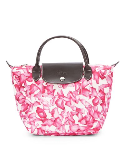 longchamp flower pink