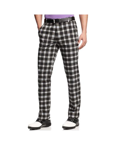 puma plaid pants