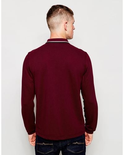 fred perry mahogany polo