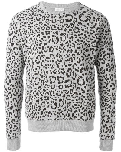 grey leopard sweatshirt