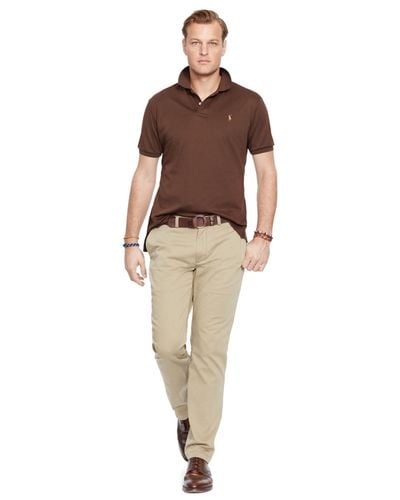 Brown polo mens Clearance