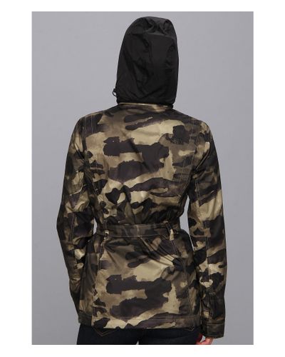 north face women's camo rain jacket