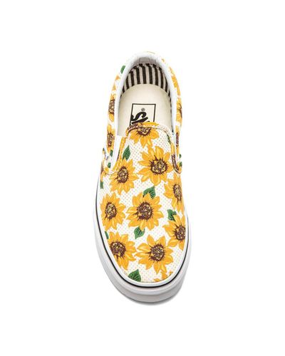 sunflower slip on vans