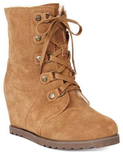 bearpaw wedge booties