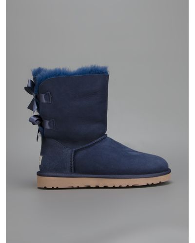 navy blue bailey bow uggs