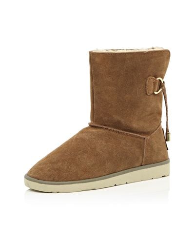 river island faux fur lined boots