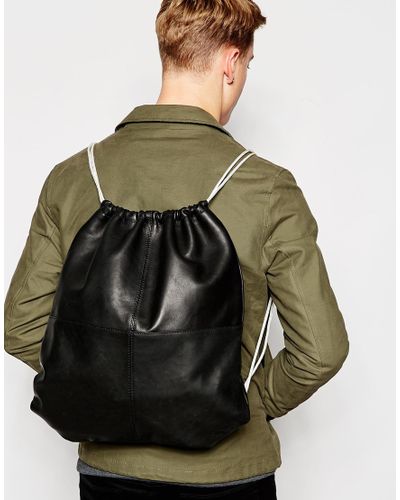 lyle and scott leather backpack