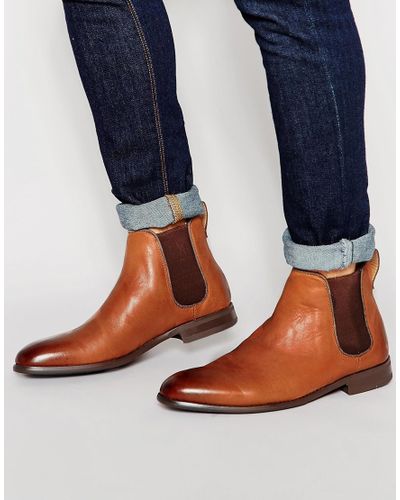 ALDO Merin Leather Chelsea Boots - Tan in Brown for Men - Lyst