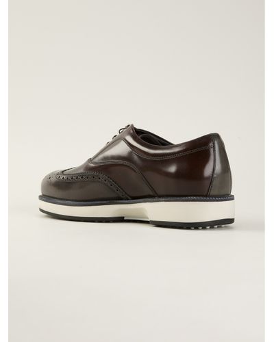 brogues with white soles