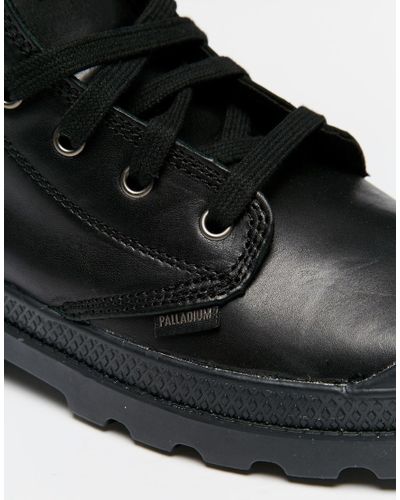 palladium black casual boots