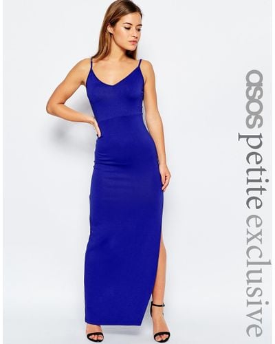 electric blue maxi dress