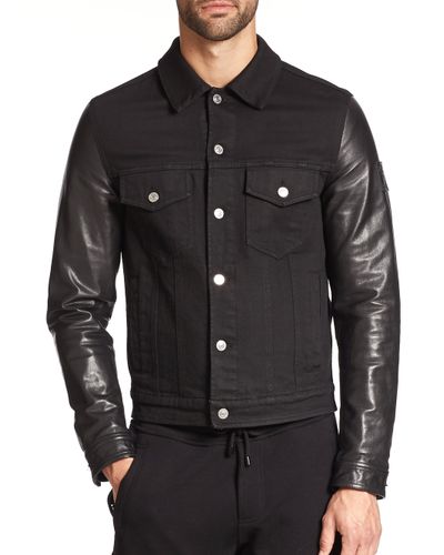 Belstaff Denim Jacket in Black for Men | Lyst