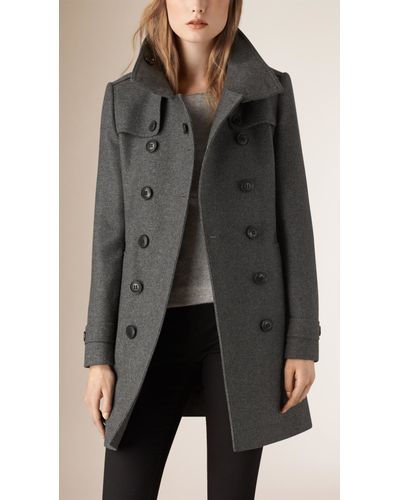 burberry grey wool coat