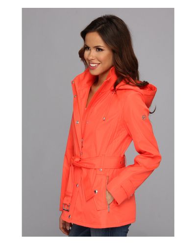 michael kors red rain jacket