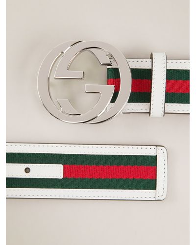 gucci belt with stripes