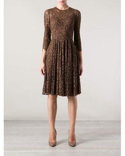 brown lace dresses