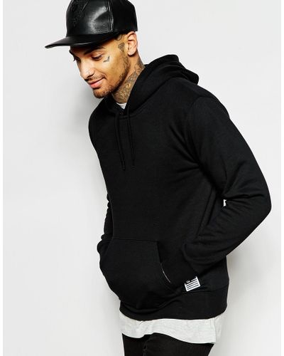 Carhartt Wip State Flag Hoodie With Back Print In Black For Men Lyst