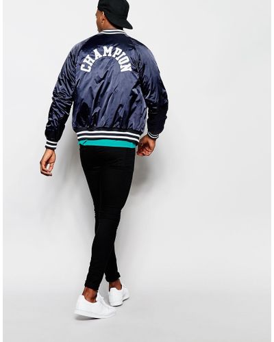 champion jacket blue