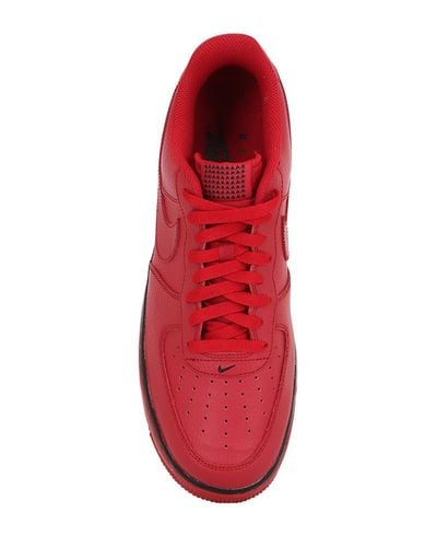 nike red leather sneakers
