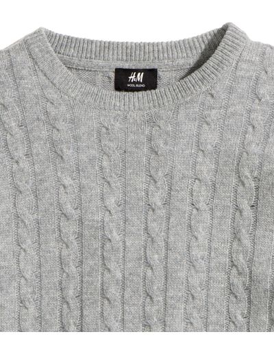 grey knit jumper