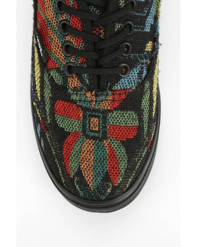 vans tapestry floral slip on