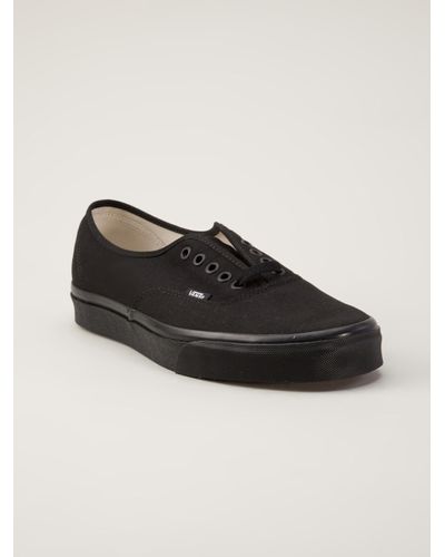 black vans laced