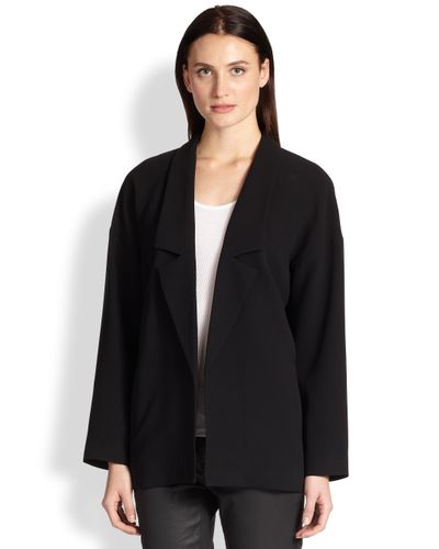 eileen fisher crepe jacket