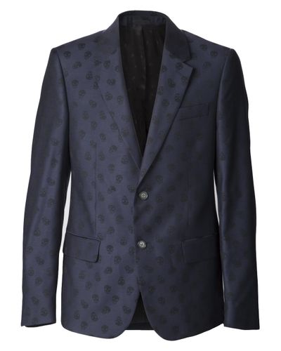 alexander mcqueen skull blazer