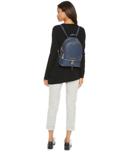 michael kors navy backpack