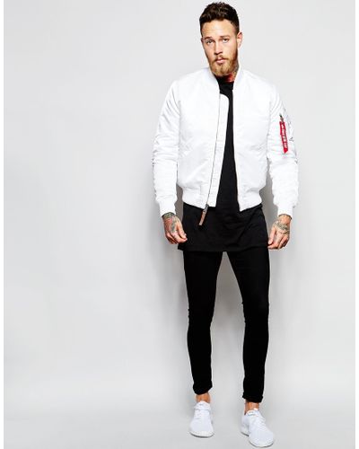 alpha industries white jacket