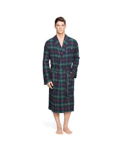 ralph lauren plaid robe