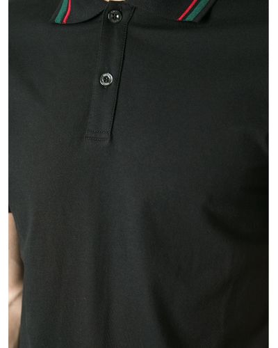 black gucci polo shirt