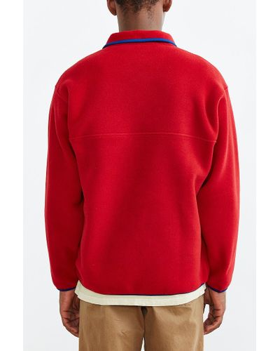 red pullover jacket