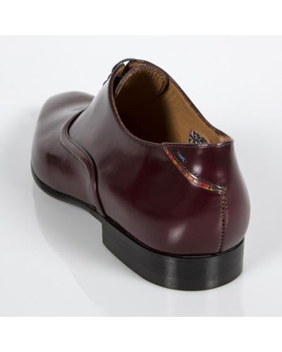 Paul Smith Men's Bordeaux High-shine Leather 'starling' Shoes in Brown for  Men - Lyst