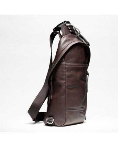 coach manhattan sling pack