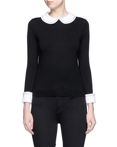 peter pan collar sweater