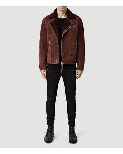 rust shearling jacket