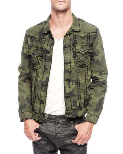 olive green camo jacket