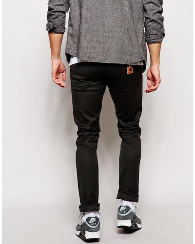 Carhartt WIP Rebel Trousers In Slim Fit in Grey (Gray) for Men - Lyst