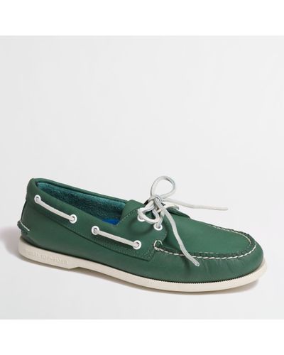 sperry top sider green sole