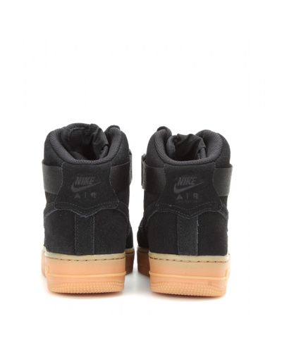 nike air force 1 all black suede