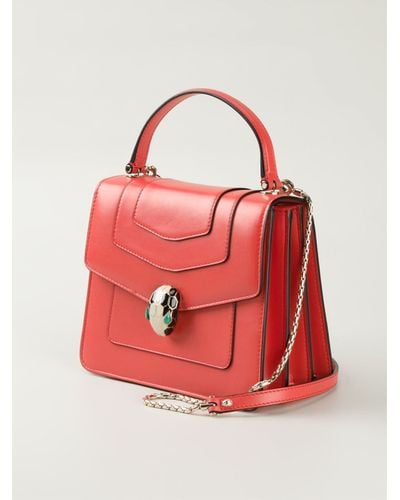 bvlgari serpenti bag red